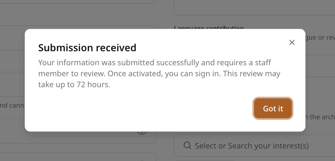 Waiting for Approval